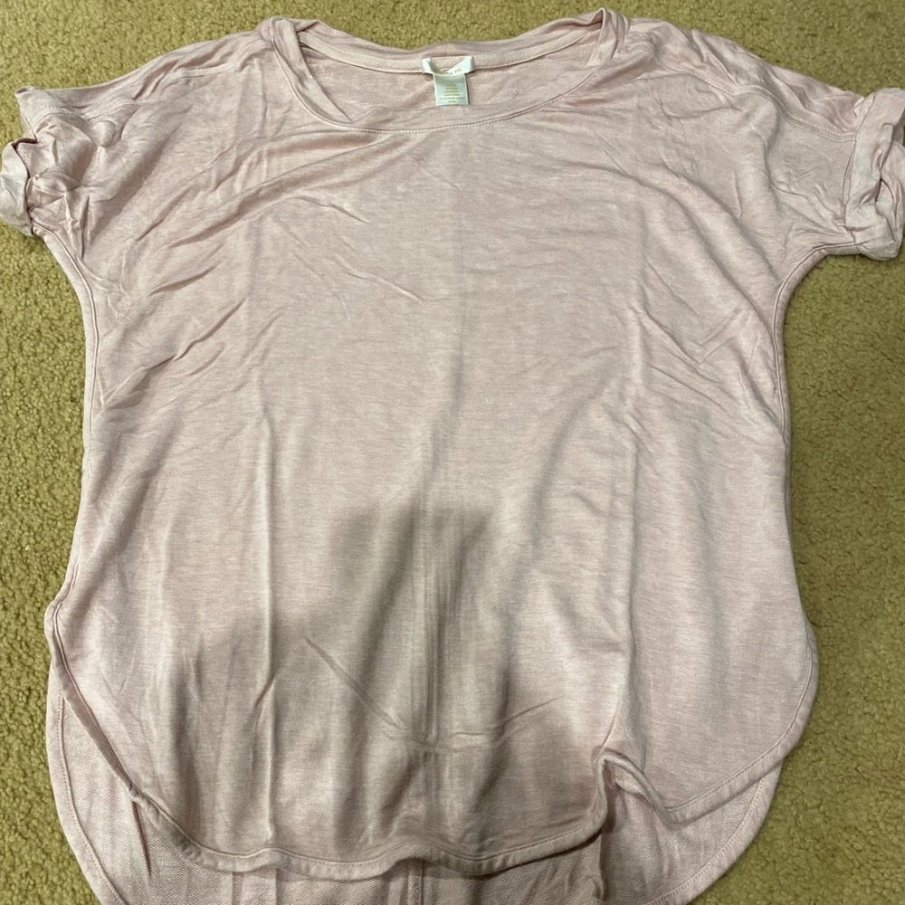 Light pink tunic Matty M size medium stretchy shirt